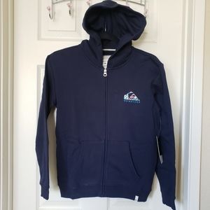 Quiksilver Big Boys Navy Blue Hoodie Sz M/12